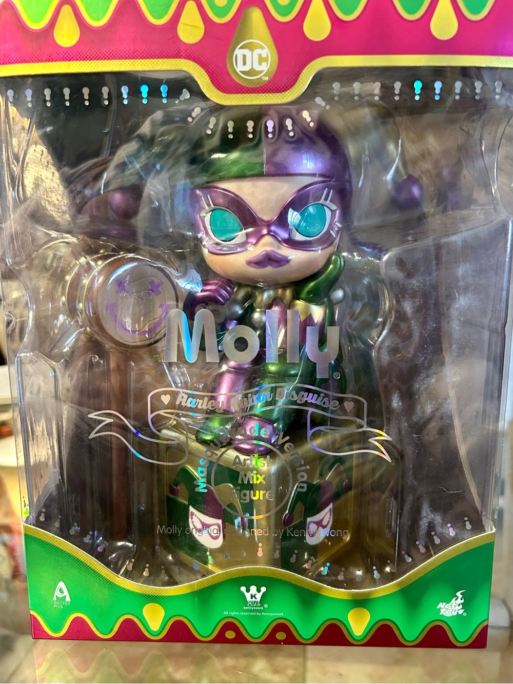 Molly Harlequin Disguise - metallic green and purple - Picture 5 of 9